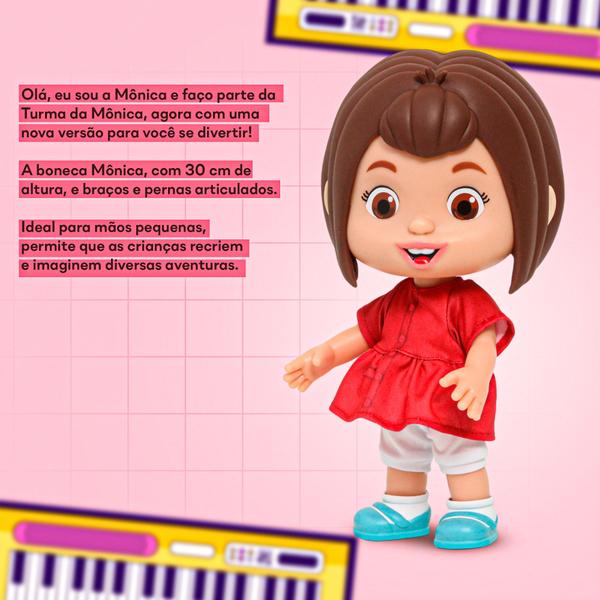 Boneca Menina Mônica Vinil Turma Da Mônica Com Cheirinho - Baby Brink Imagem de Boneca Menina Mônica Vinil Turma Da Mônica Com Cheirinho