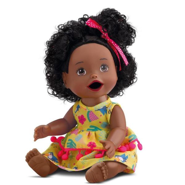 Boneca Menina My Little Collection Primeira Papinha Negra - Divertoys Imagem de Boneca Menina My Little Collection Primeira Papinha Negra