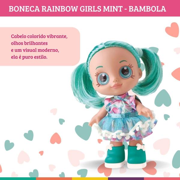 Imagem de Boneca Menina Rainbow Girls Mint Com Acessórios Bambola