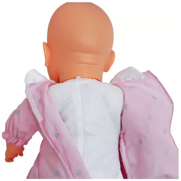 Imagem de Boneca Meu Bebê Vestido Rosa Coração Bebezinho Estrela