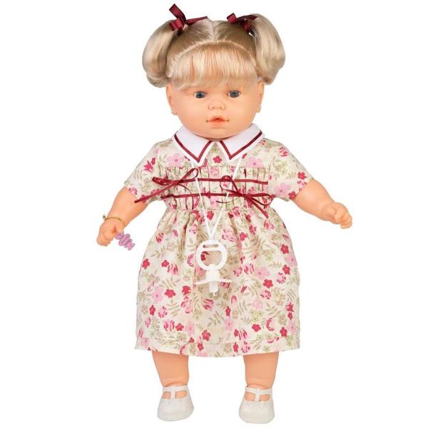 Imagem de Boneca Meu Benzinho em Vinil Vestido Floral Estrela 55cm