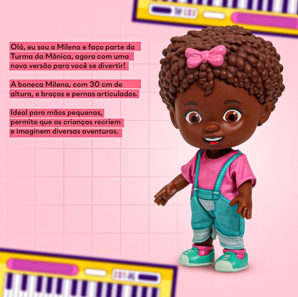 Boneca Milena Turma Da Mônica Vamos Brincar 1404 Baby Brink Imagem de Boneca Milena Turma Da Mônica Vamos Brincar 1404 Baby Brink