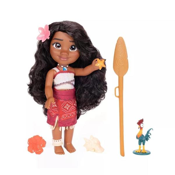 Imagem de Boneca Minha Amiga Cantora Moana e Heihei Disney Sunny 4382