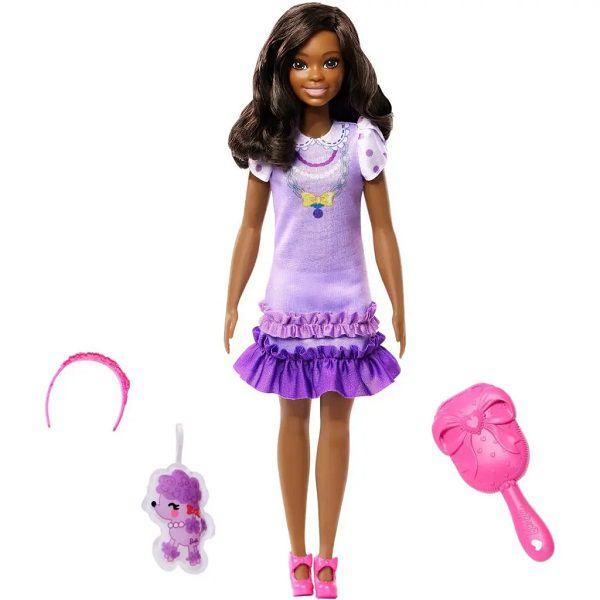 Boneca Minha Primeira Barbie com Vestidos e PETS Negra Mattel HLL18 Imagem de Boneca Minha Primeira Barbie com Vestidos e PETS Negra Mattel HLL18
