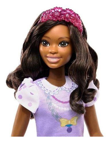 Imagem de Boneca Minha Primeira Barbie Com Vestidos E Pets Negra