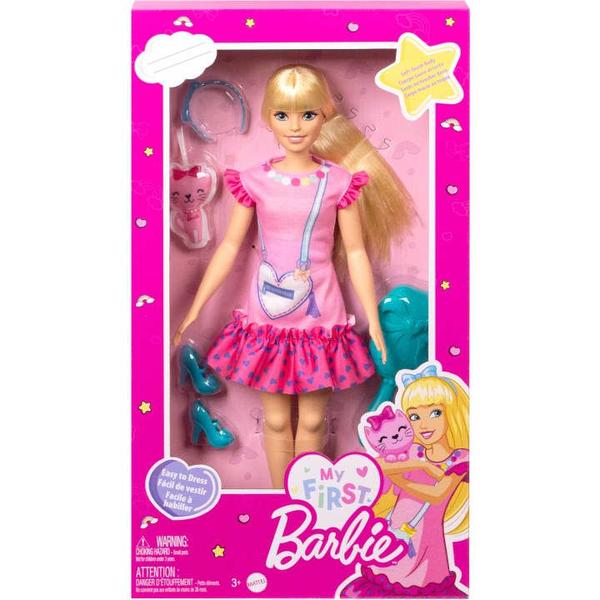 Imagem de Boneca - Minha Primeira Barbie Loira com Gatinho - HLL18 MATTEL