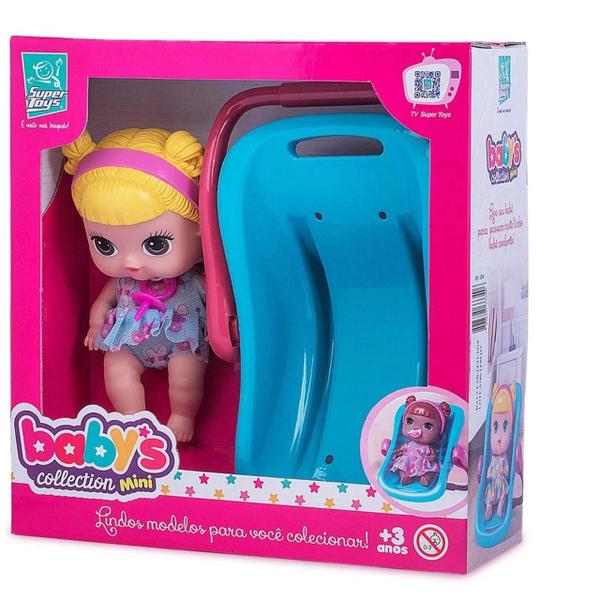 Imagem de Boneca Mini Bebê Conforto Babys Collection - Super Toys 350