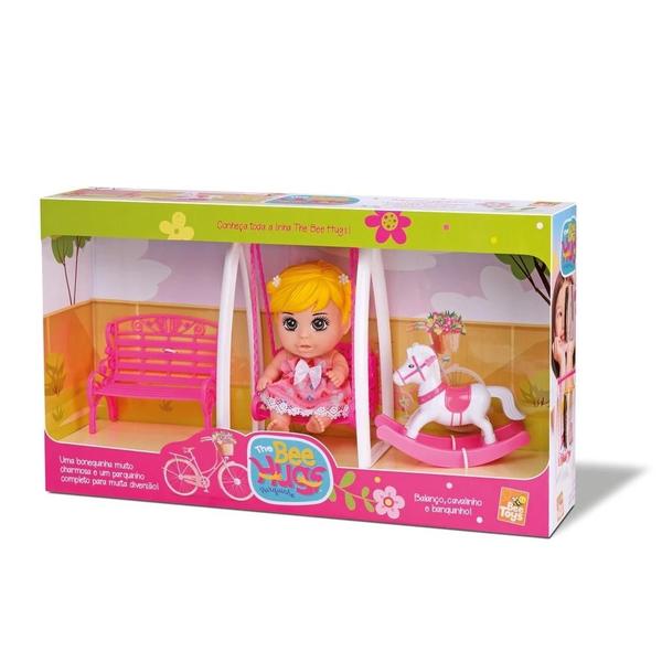 Imagem de Boneca mini bee hugs parquinho - bee toys