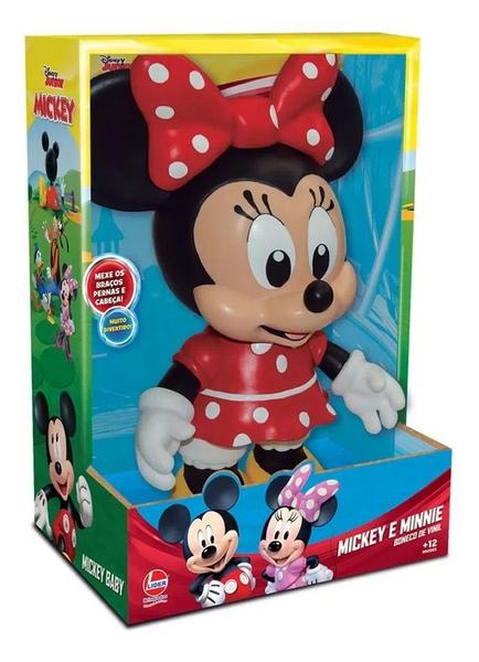 Boneca Minnie Baby De Vinil - Mickey Mouse Disney - Líder - Lider Brinquedos Imagem de Boneca Minnie Baby De Vinil - Mickey Mouse Disney - Líder