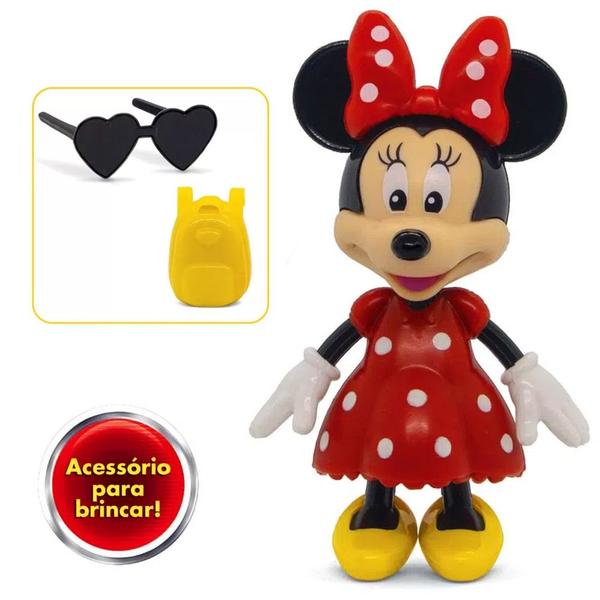 Imagem de Boneca Minnie Disney Flexível com Acessórios 12 cm Elka 1176