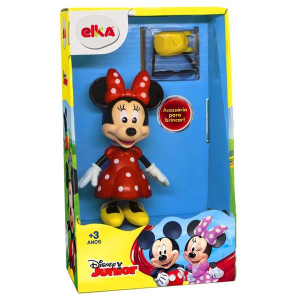 Imagem de Boneca Minnie Disney Flexível com Acessórios 12 cm Elka 1176