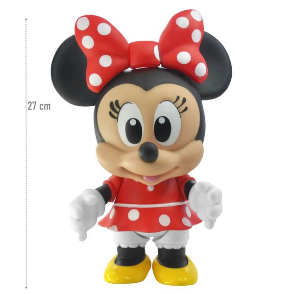 Imagem de Boneca Minnie Mouse Disney 27cm Turma Do Mickey Vinil - Líder Brinquedos