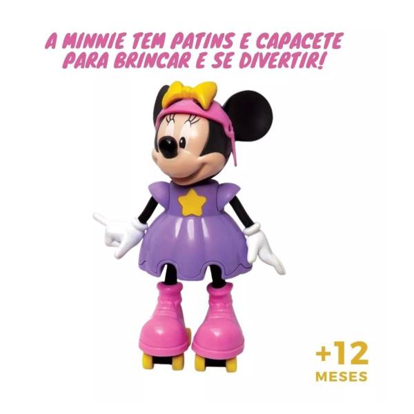 Imagem de Boneca Minnie Patinadora Disney Elka 950