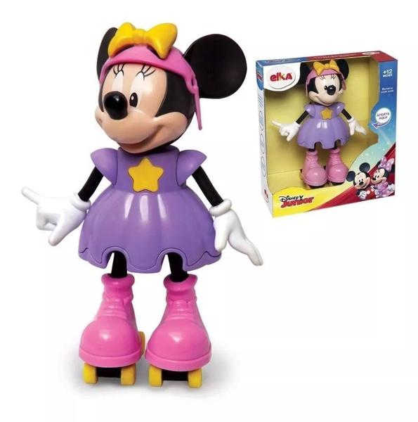 Imagem de Boneca Minnie Patinadora Fala Frases - Elka