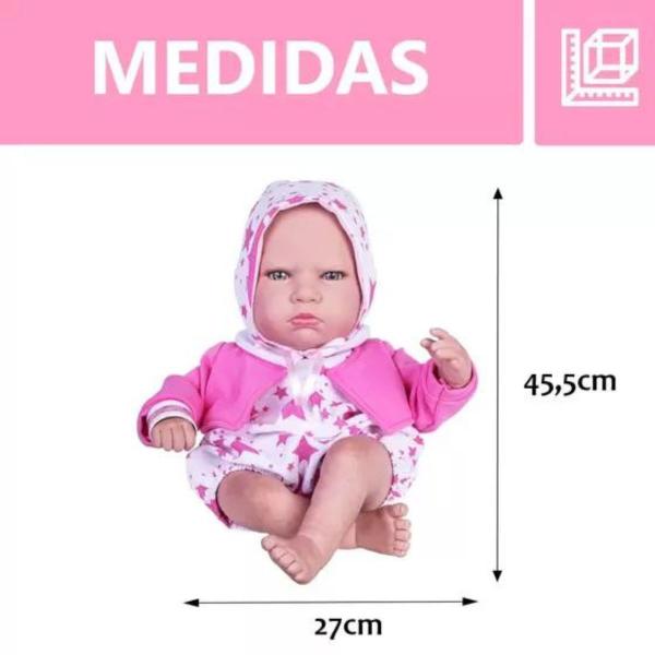 Imagem de Boneca Miya Reborn Roupa Rosa Cotiplas 2678