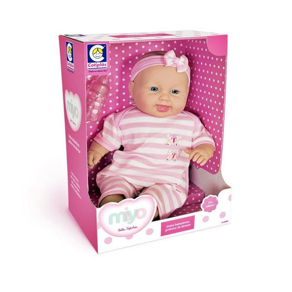 Imagem de Boneca Miyo Menina Rosa - Cotiplás Brinquedos