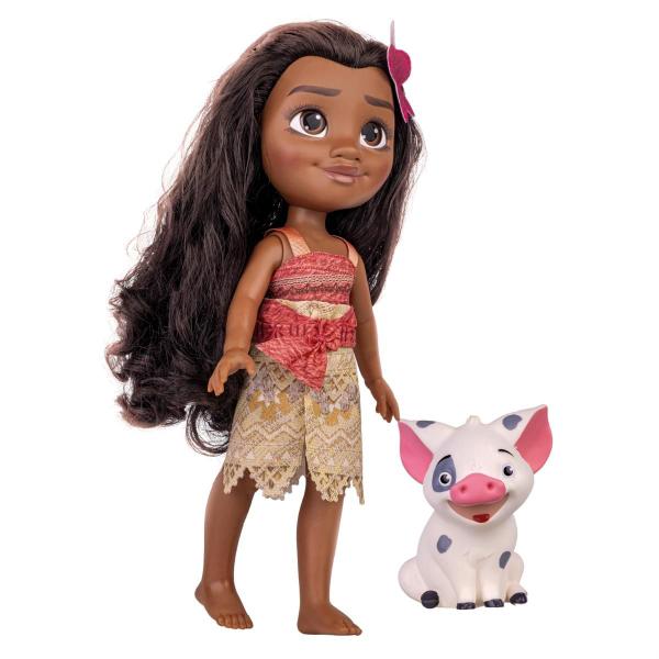 Imagem de Boneca Moana Com Roupinha E Pua Porquinho Vinil Resistente Meninas