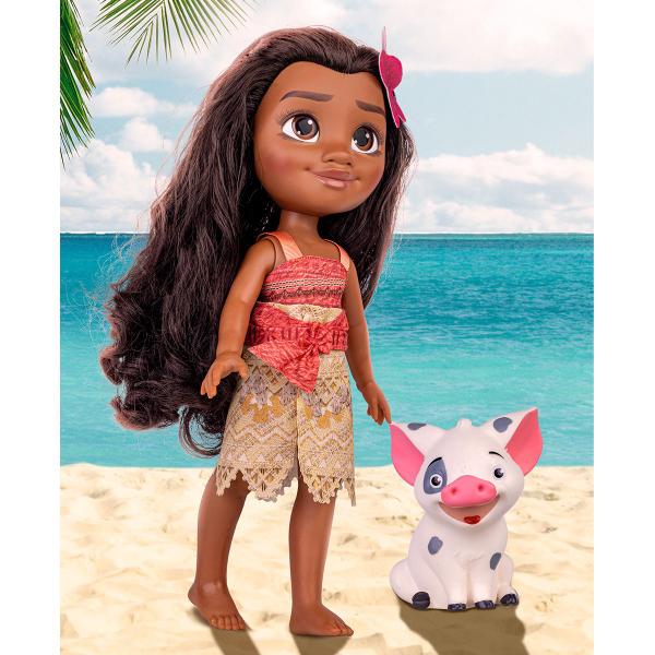 Imagem de Boneca Moana e Porquinho Pua Disney Original Grande