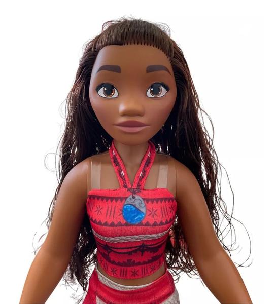 Imagem de Boneca Moana Princesa Da Disney Mini My Size com Colar Babybrink 55 cm Brinquedo Menina 3 anos +