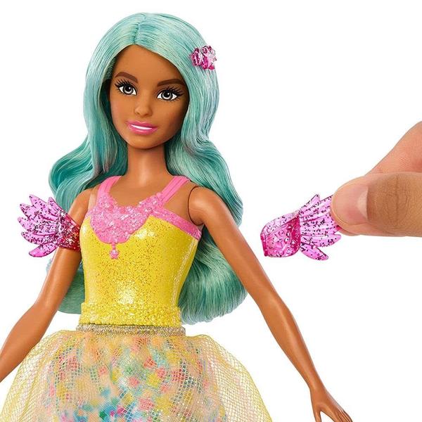 Imagem de Boneca moderna Barbie A Touch of Magic Teresa com roupa e animal de estimação