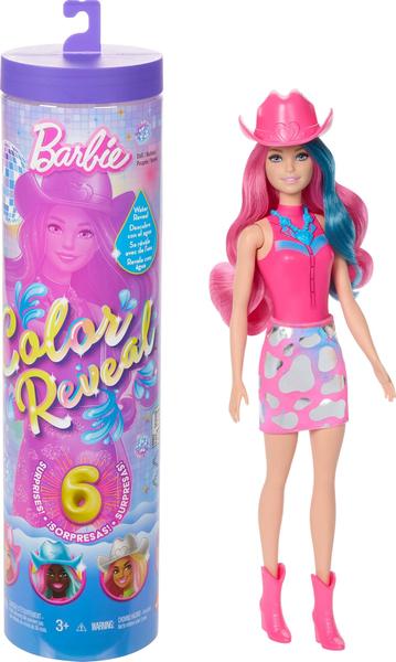 Imagem de Boneca moderna Barbie Color Reveal com 6 surpresas Disco Star