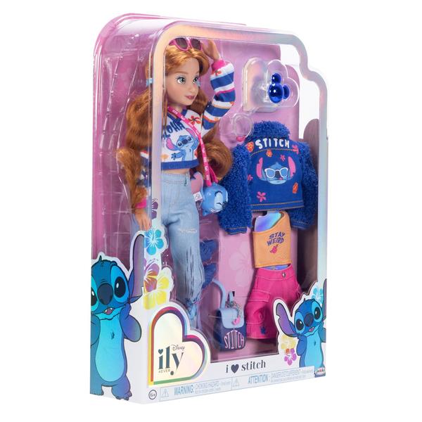 Imagem de Boneca moderna Disney ILY 4EVER Stitch 11,5 cm com roupas e anel