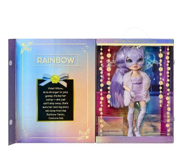 Imagem de Boneca moderna Rainbow High Costume Ball Violet Willow 28 cm