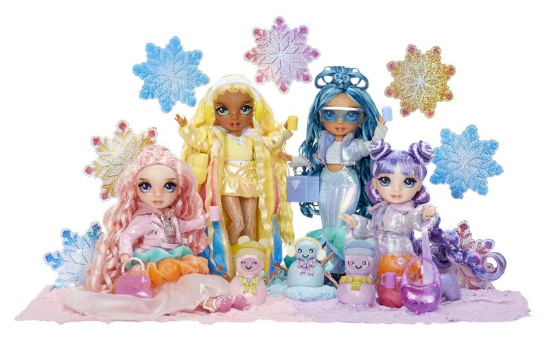 Imagem de Boneca moderna Rainbow High Winter Wonderland Bella 28 cm com neve