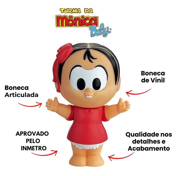 Imagem de Boneca Mônica 052 Turma da Mônica Baby Fandom Box Lider