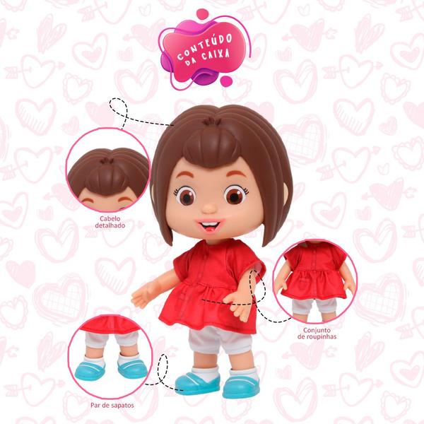 Imagem de Boneca Mônica Grande Baby Brink Brinquedo Infantil Divertido