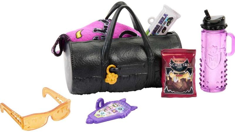 Imagem de Boneca Monster High Clawd Wolf com animal de estimação Gargoyle Bulldog