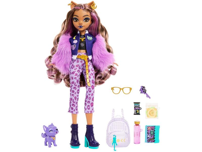 Boneca Monster High Clawdeen Wolf Articulada - com Acessórios Mattel Imagem de Boneca Monster High Clawdeen Wolf Articulada