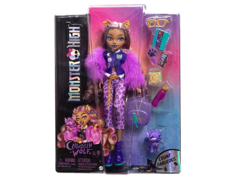 Boneca Monster High Clawdeen Wolf Articulada - com Acessórios Mattel Imagem de Boneca Monster High Clawdeen Wolf Articulada
