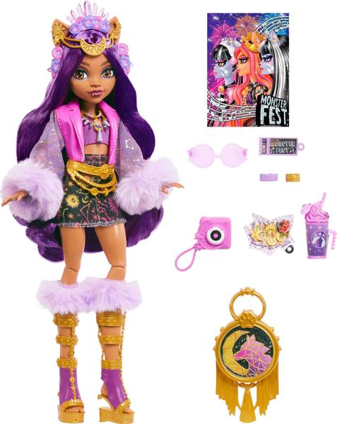 Imagem de Boneca Monster High Clawdeen Wolf com roupa Glam Monster Fest