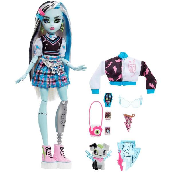 Imagem de Boneca Monster High Frankie Moda 30Cm C/Acessórios 4+ Mattel