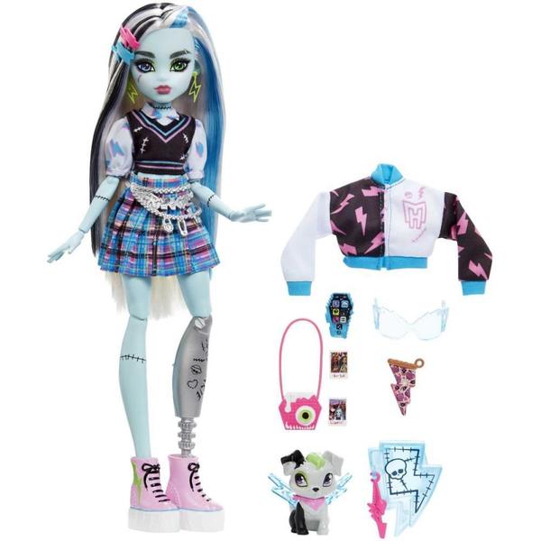 Imagem de Boneca Monster HIGH Frankie Stein com PET e Acessórios