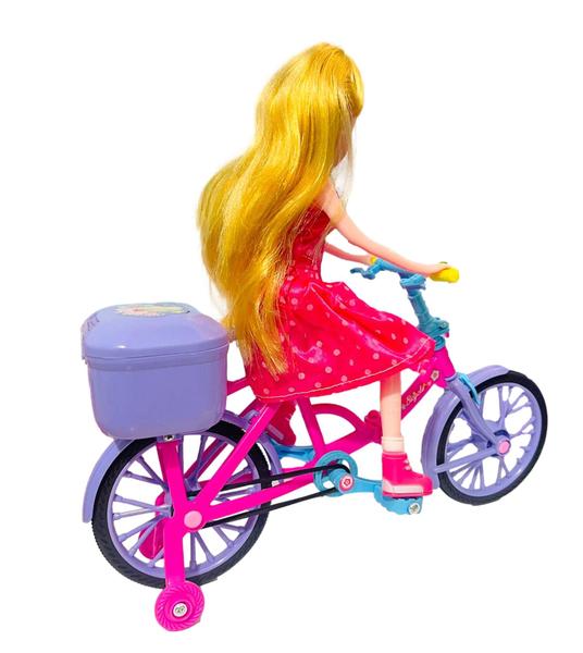 Imagem de Boneca Musical Barbie Ciclista Pedala De Verdade Com Luzes E Sons DIVERSÃO GARANTIDA