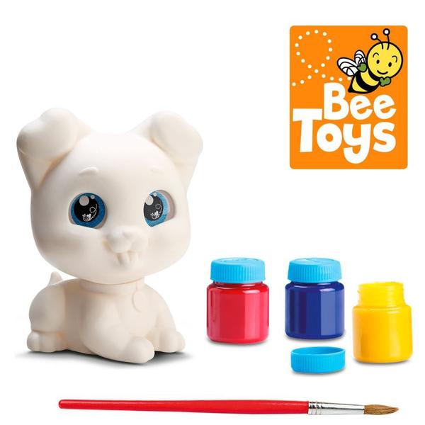 Imagem de Boneca My Best Arco Iris para Pintura  com Cachorrinho Tintas e Pincel Brinquedo Menina - Bee Toys