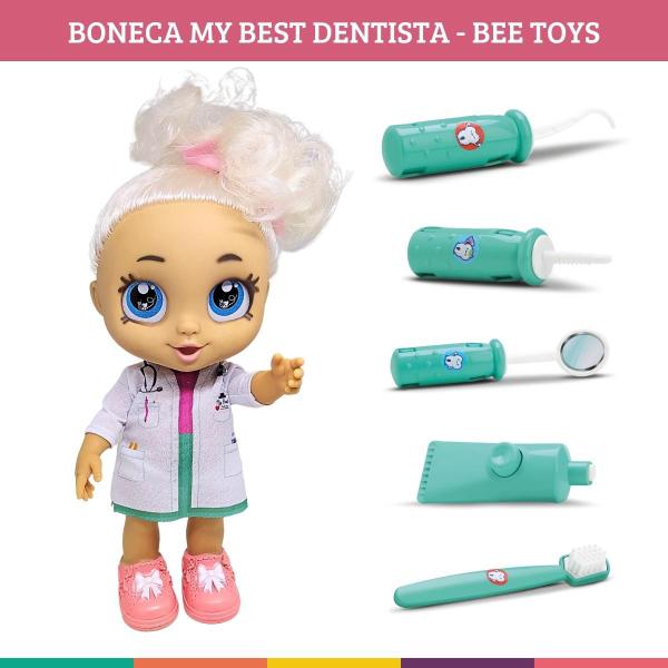 Imagem de Boneca My Best Dentista Acessórios Lúdicos Bee Toys