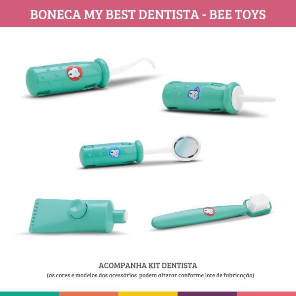 Imagem de Boneca My Best Dentista Negra Cuidar dos Dentinhos Bee Toys