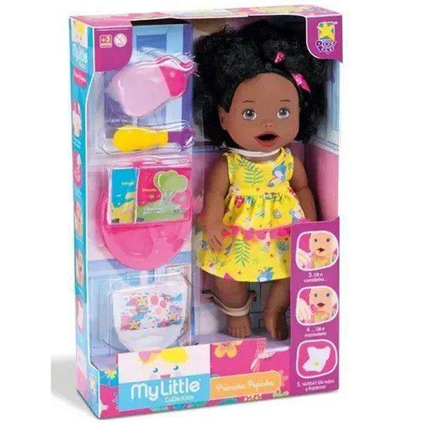 Imagem de Boneca MY Little Collection Primeira Papinha Negra Divertoys 8107