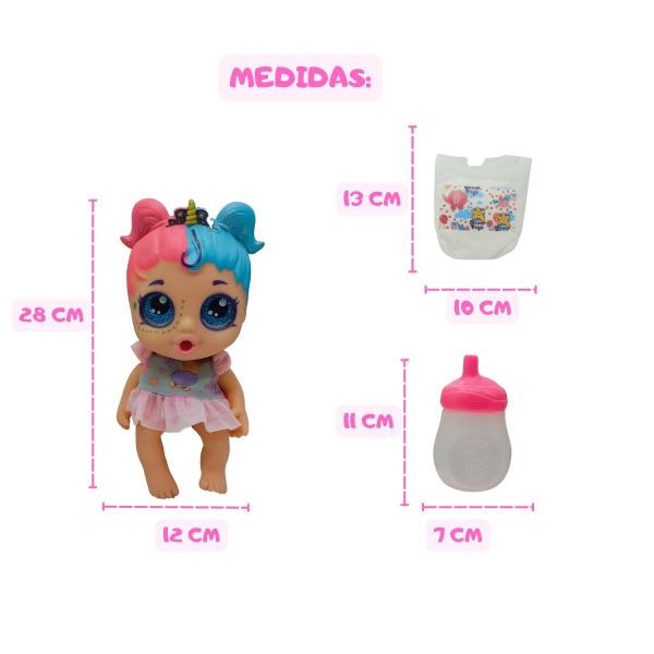 Imagem de Boneca MyLittle Glitter Faz Xixi C/ Acessórios - Divertoys