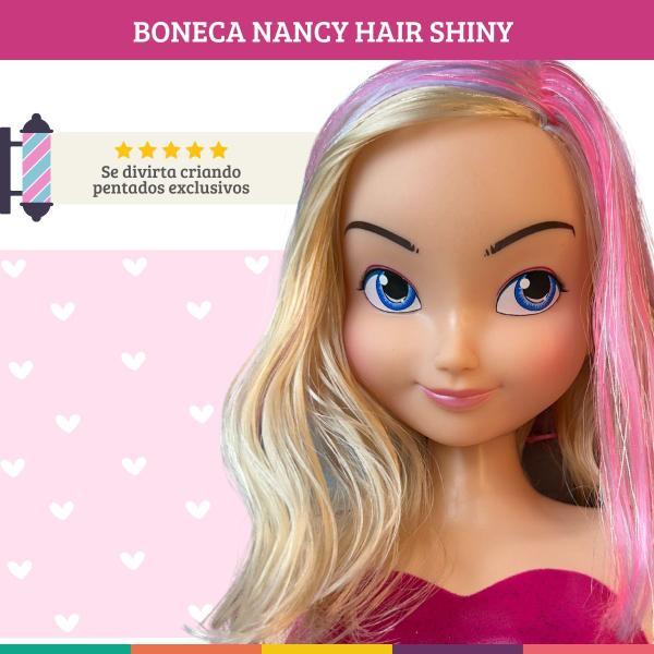 Imagem de Boneca Nancy Hair Shine Para Pentear E Acessórios Supertoys