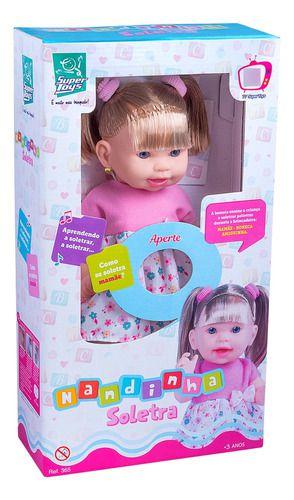 Imagem de Boneca Nandinha Soletra Fala Frases Educativa - Super Toys