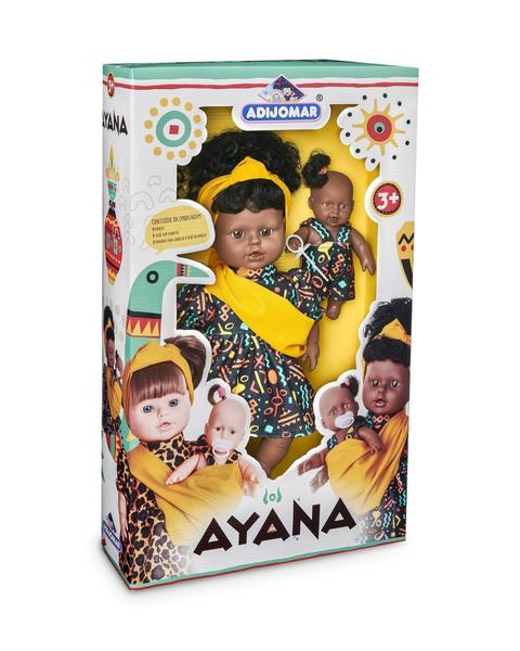 Imagem de Boneca negra ayana  africanas adijomar