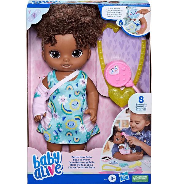 Imagem de Boneca Negra Baby Alive Dia de Cuidar da Bela 30cm Hasbro