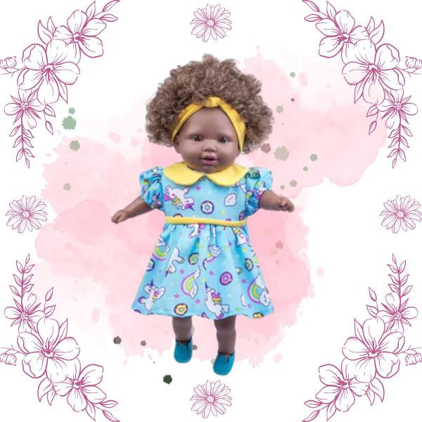 Boneca Negra Tayla Bebê Feita Em Vinil Com Cabelo Cacheado Castanho Original Brinquedo Cotiplás Imagem de Boneca Negra Tayla Bebê Feita Em Vinil Com Cabelo Cacheado Castanho Original Brinquedo Cotiplás