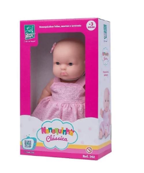 Imagem de Boneca Nenequinha Classica Vestido Pink 342 Super Toys