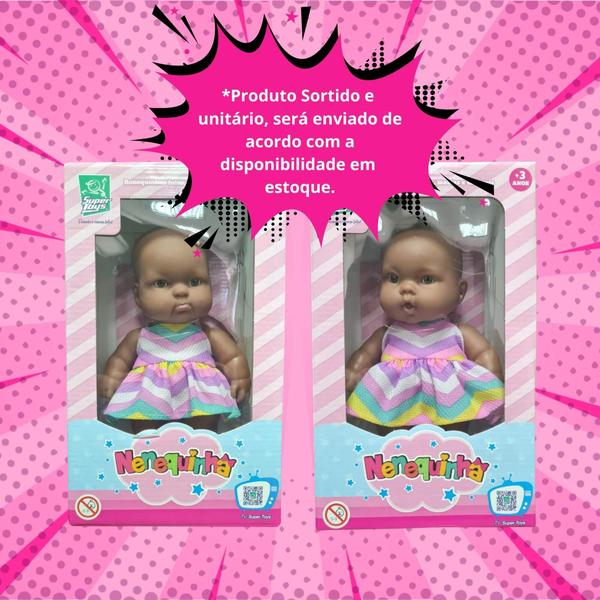 Imagem de Boneca Nenequinha Negra Clássica Sortida e Unitária SUPER TOYS - 344