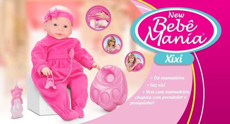 Imagem de Boneca New Bebê Mania Xixi - 54cm - Roma Brinquedos